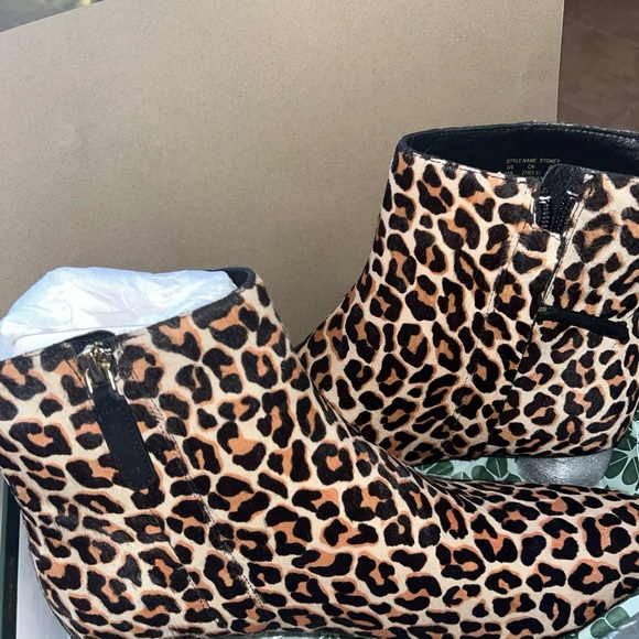 Kate Spade Sydney Lovely Leopard Ankle Boots MSRP $298 Size 11 New - Picture 5 of 12